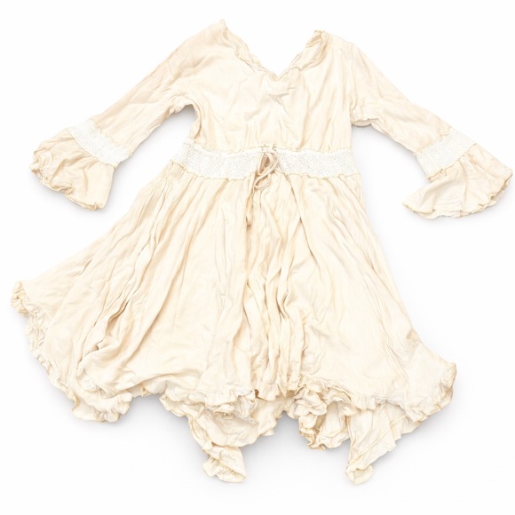 Dresses & Skirts - Boho Cottagecore Cream Flowy Lace Dress